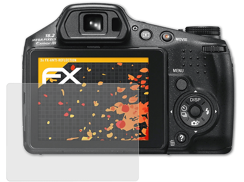 ATFOLIX 3x FX-Antireflex Sony Displayschutz(für DSC-HX200V)