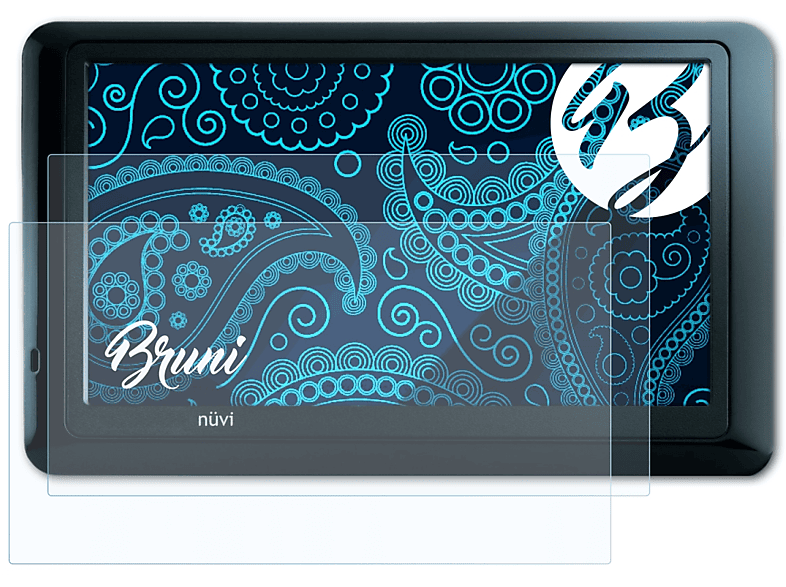 BRUNI 2x Basics-Clear Schutzfolie(für Garmin nüvi 1440)