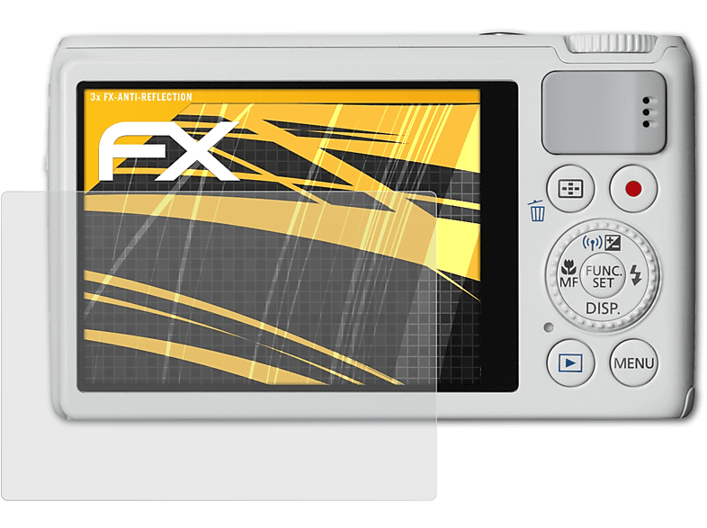 ATFOLIX 3x FX-Antireflex Displayschutz(für Canon PowerShot S200) | Kamera Schutzfolie