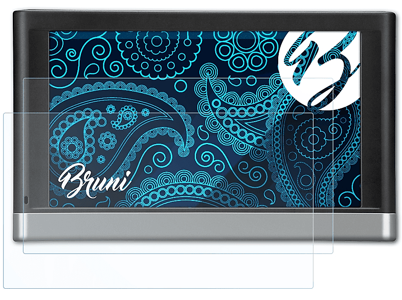 BRUNI 2x Basics-Clear Schutzfolie(für Garmin nüvi 2598)