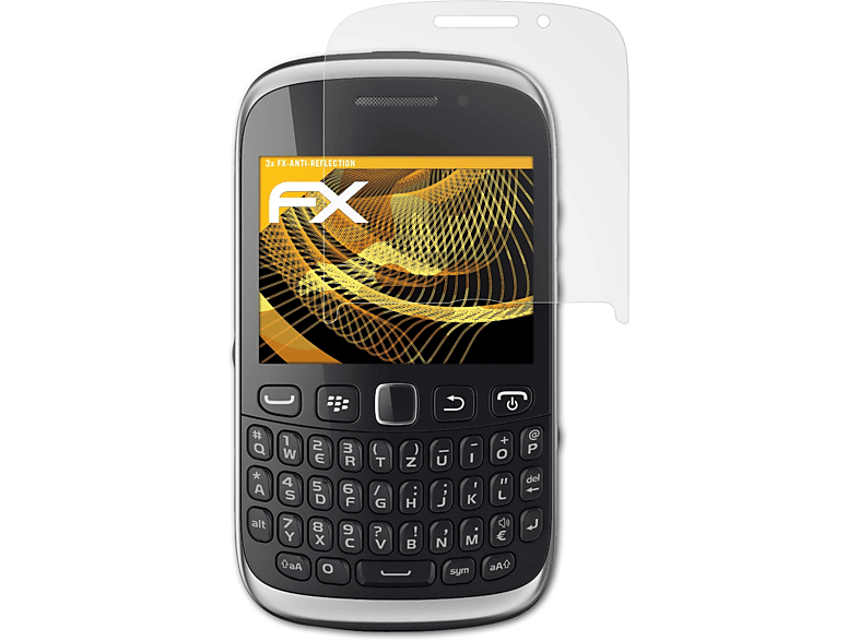 ATFOLIX 3x FX-Antireflex Displayschutz(für Blackberry Curve 9320)