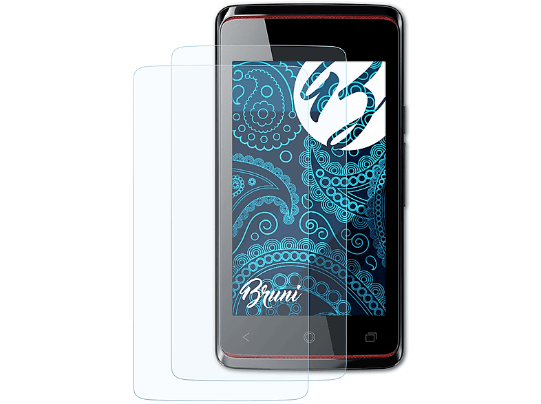 BRUNI 2x Basics-Clear Schutzfolie(für Liquid Acer Z200)