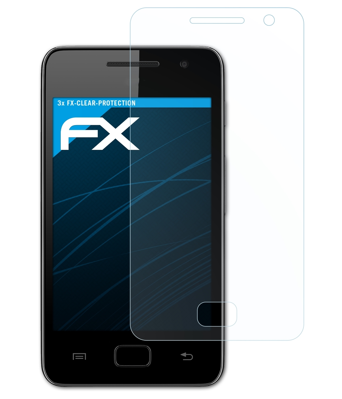 S Displayschutz(für Galaxy FX-Clear 3.6) Samsung 3x WiFi ATFOLIX