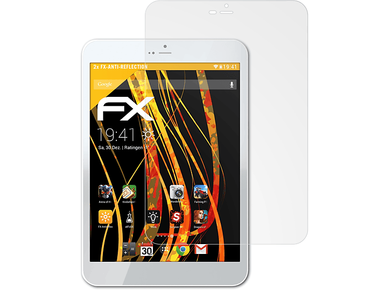 ATFOLIX 2x FX-Antireflex Displayschutz(für Archos 79 Xenon)