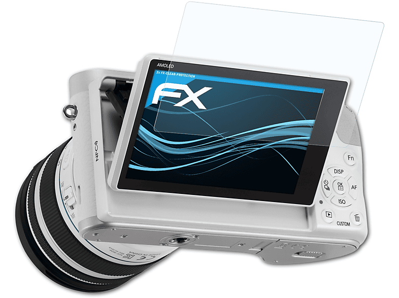 ATFOLIX 3x FX-Clear Displayschutz(für Samsung NX300M)