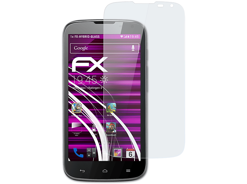 FX-Hybrid-Glass ATFOLIX G610) Schutzglas(für Huawei Ascend