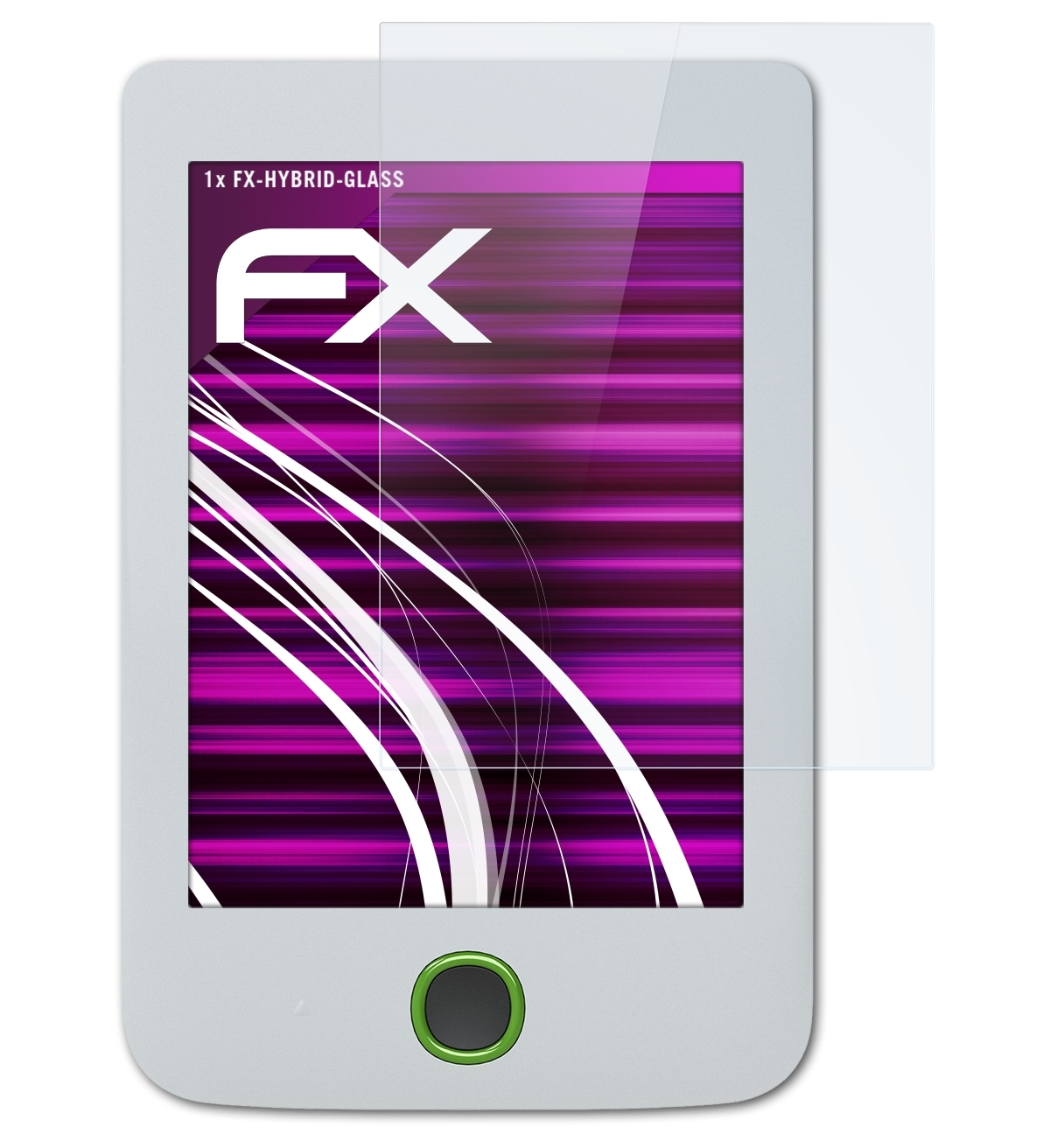 2) FX-Hybrid-Glass Basic ATFOLIX PocketBook Schutzglas(für