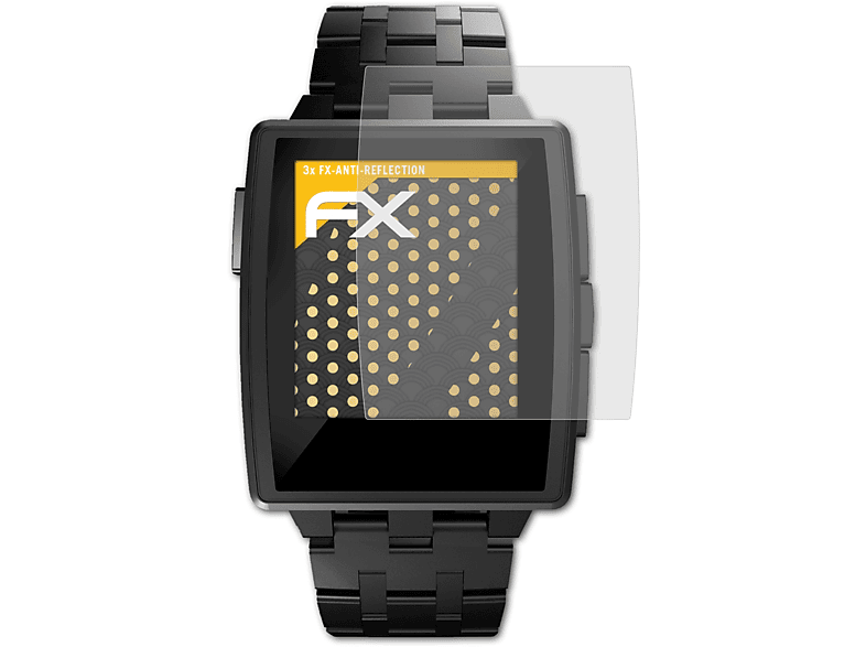 Steel) Pebble 3x FX-Antireflex ATFOLIX Displayschutz(für