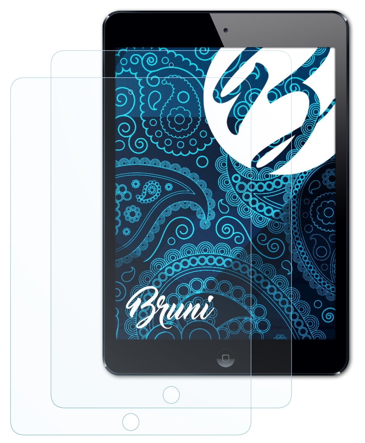 (2013)) iPad 2x BRUNI Apple Schutzfolie(für Basics-Clear Air