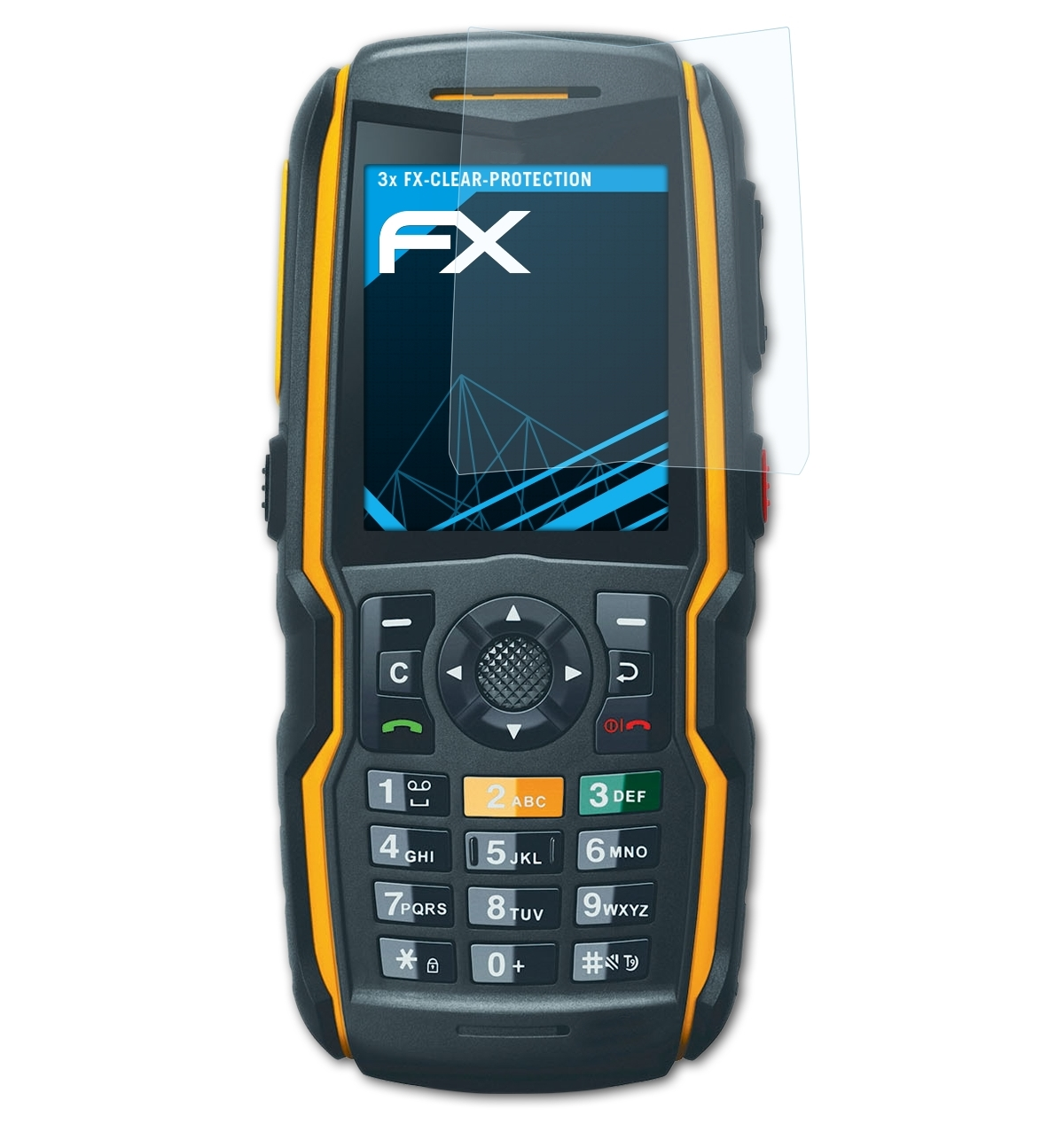 ATFOLIX 3x FX-Clear Displayschutz(für Sonim XP5560 Bolt 2)
