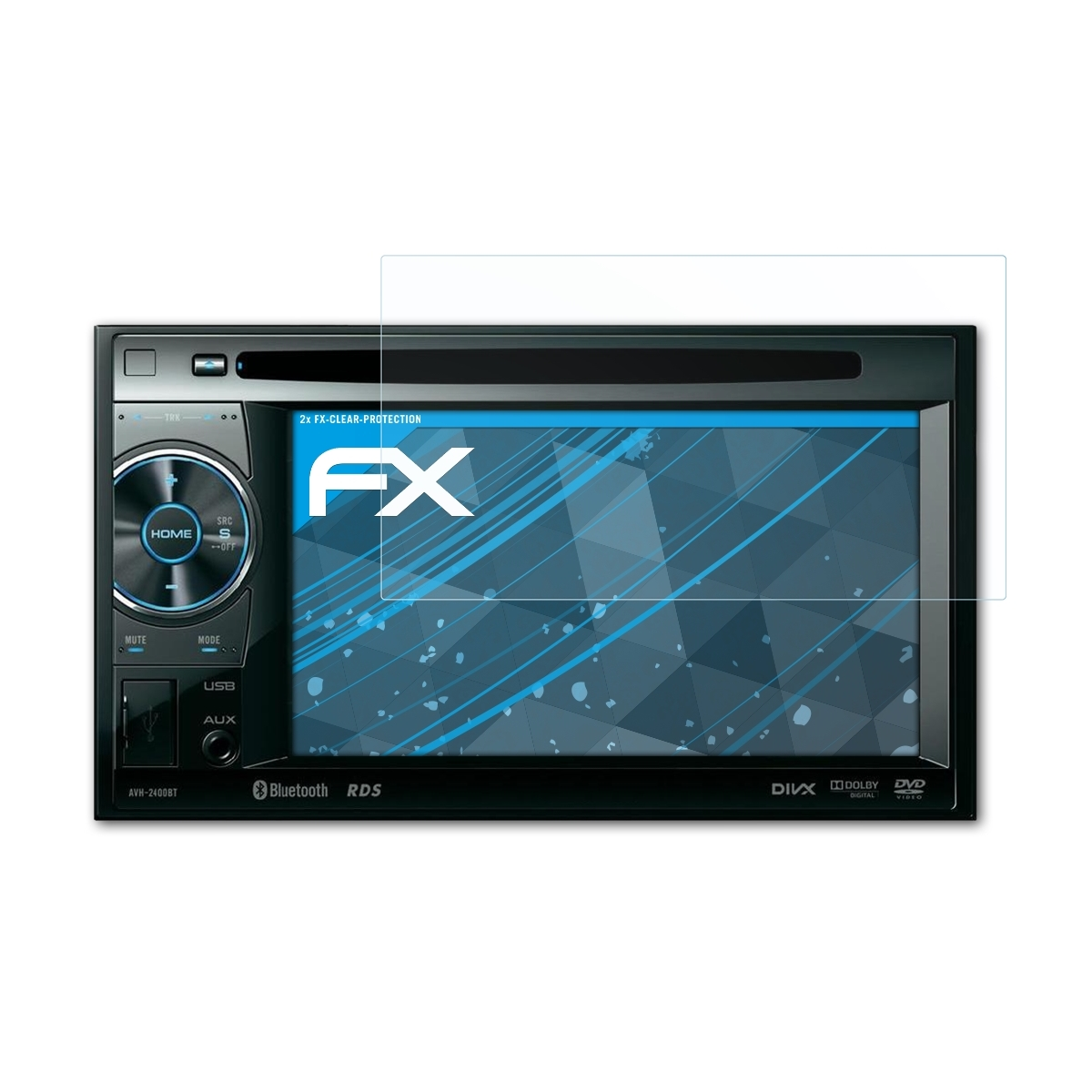 ATFOLIX Pioneer FX-Clear 2x AVH-2400BT) Displayschutz(für