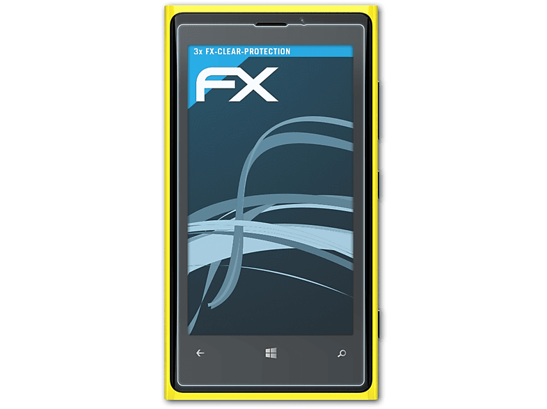 ATFOLIX 3x FX-Clear Displayschutz(für Nokia Lumia 920) | Displayschutzfolien & Gläser