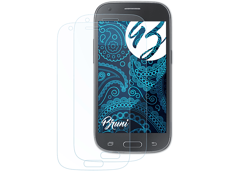 BRUNI 2x Basics-Clear Schutzfolie(für Samsung Galaxy Ace 4)