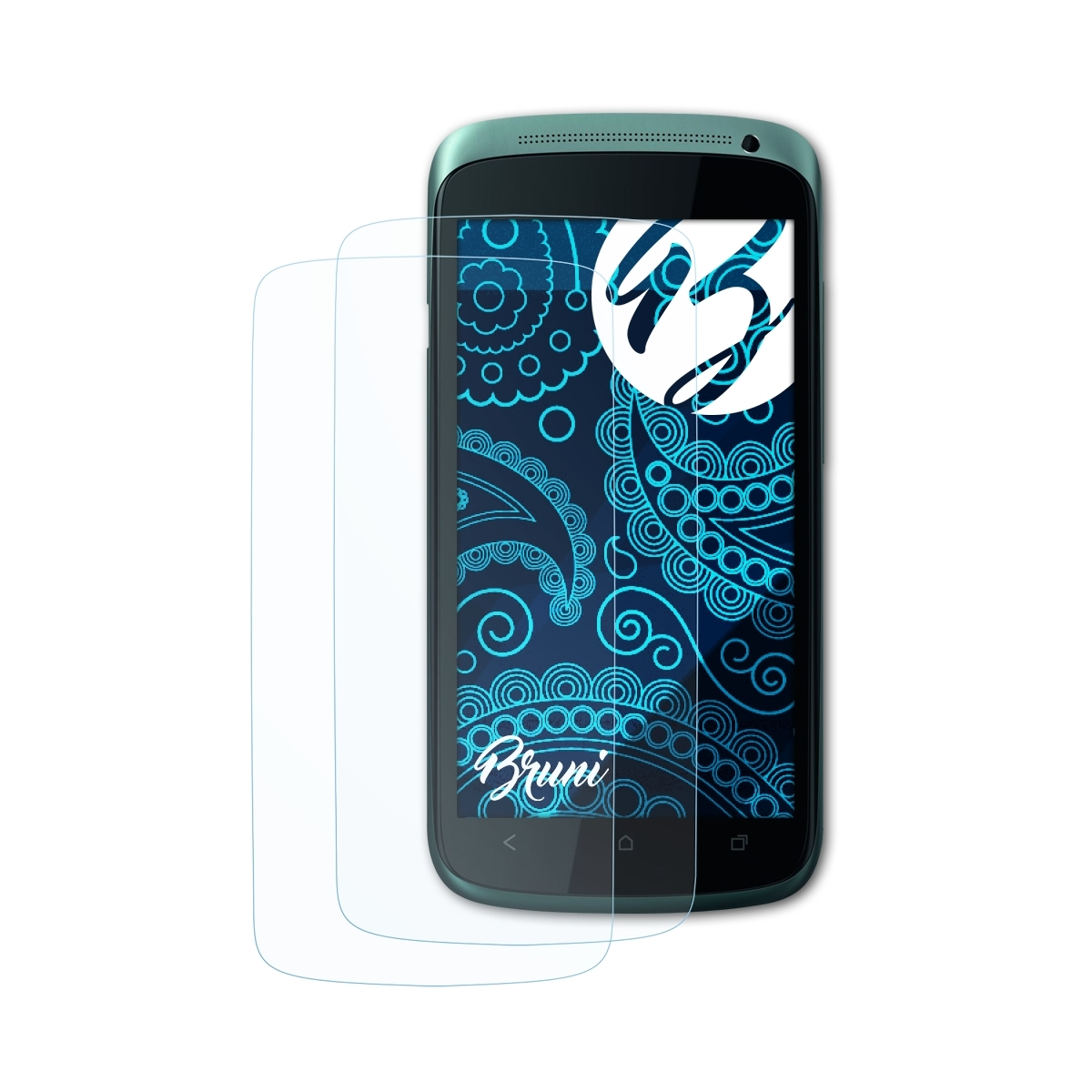 BRUNI 2x Basics-Clear Schutzfolie(für HTC S) One