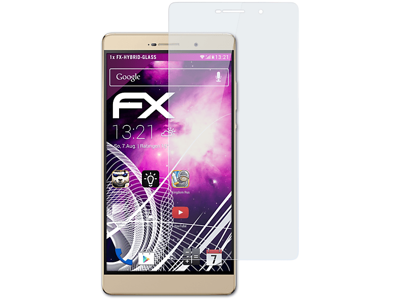 ATFOLIX FX-Hybrid-Glass Schutzglas(für Huawei P8 Max)