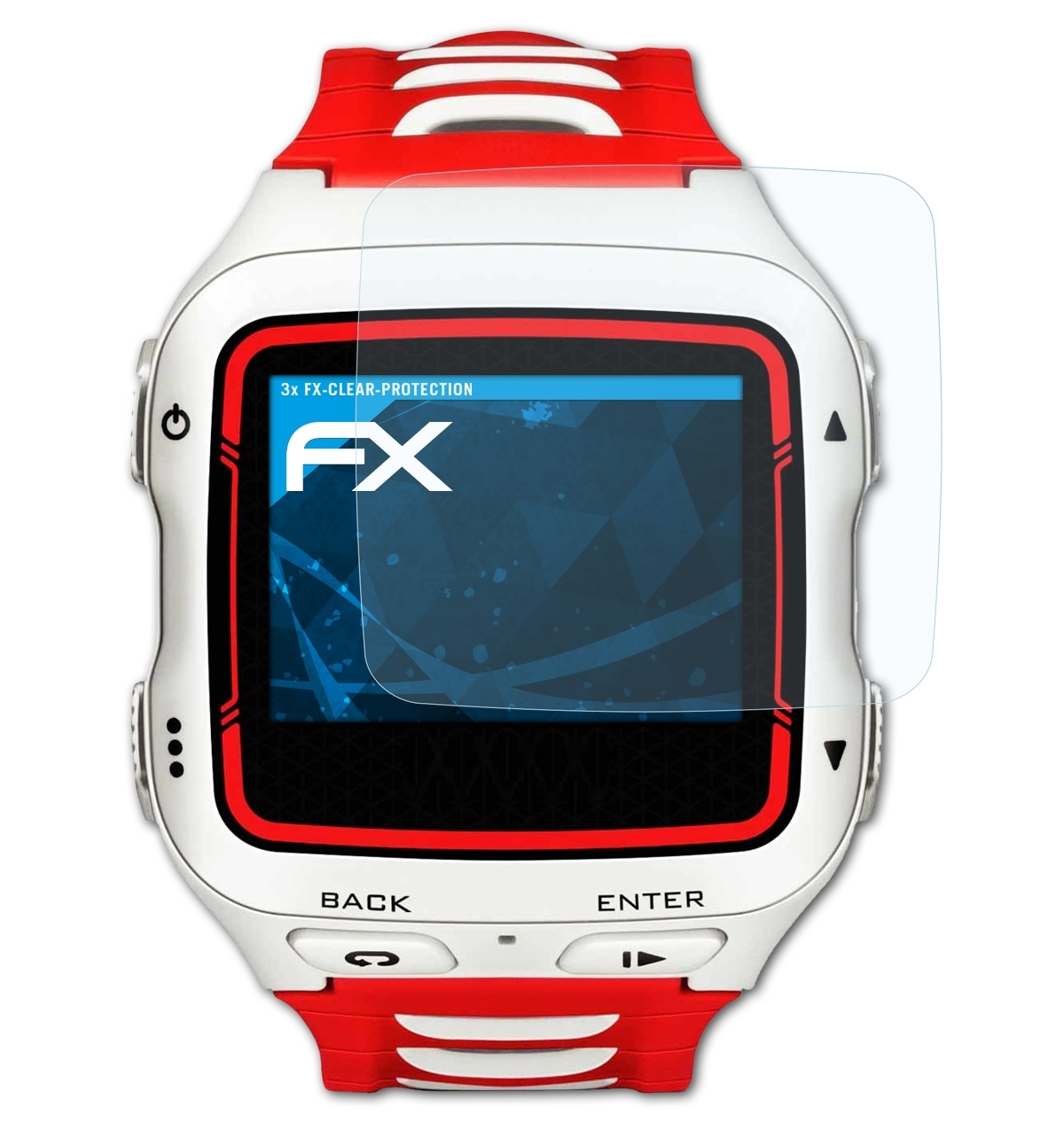 ATFOLIX 3x FX-Clear Forerunner Displayschutz(für 920XT) Garmin