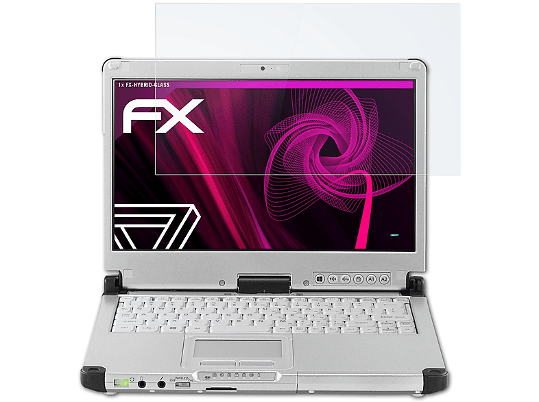 ToughBook FX-Hybrid-Glass ATFOLIX Panasonic Schutzglas(für CF-C2)