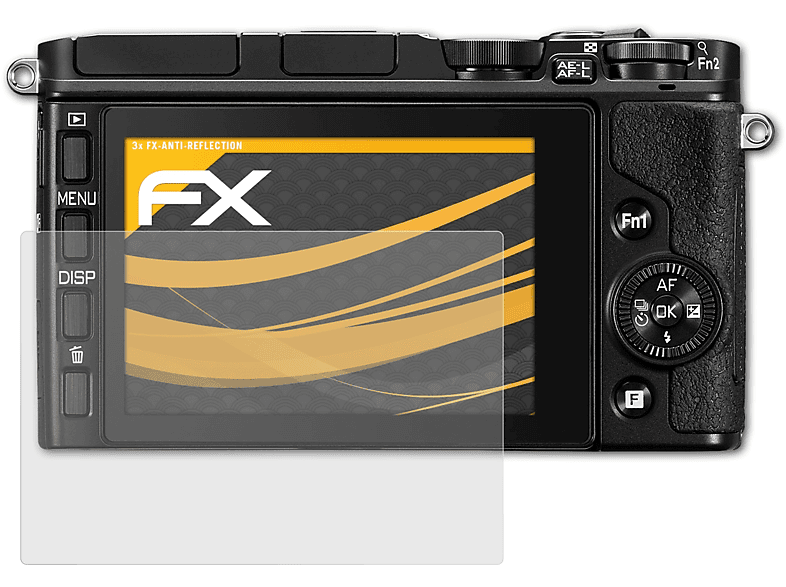 V3) 3x Displayschutz(für 1 Nikon ATFOLIX FX-Antireflex