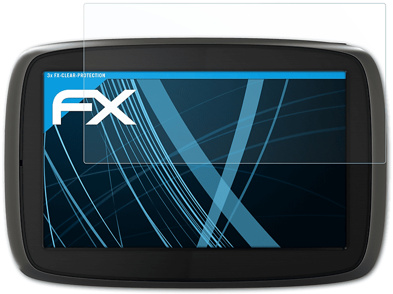 ATFOLIX 3x FX-Clear Displayschutz(für TomTom Start 60 (2014))