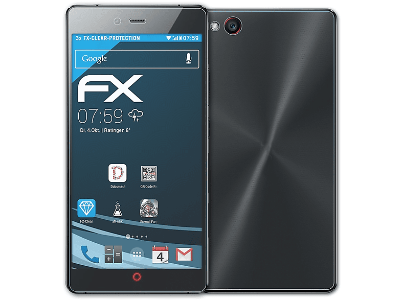 ATFOLIX 3x FX-Clear Displayschutz(für ZTE Nubia Z9 Max) | Displayschutzfolien & Gläser