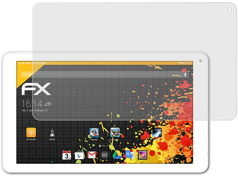ATFOLIX 2x FX-Antireflex Displayschutz(für Archos 90b Neon)