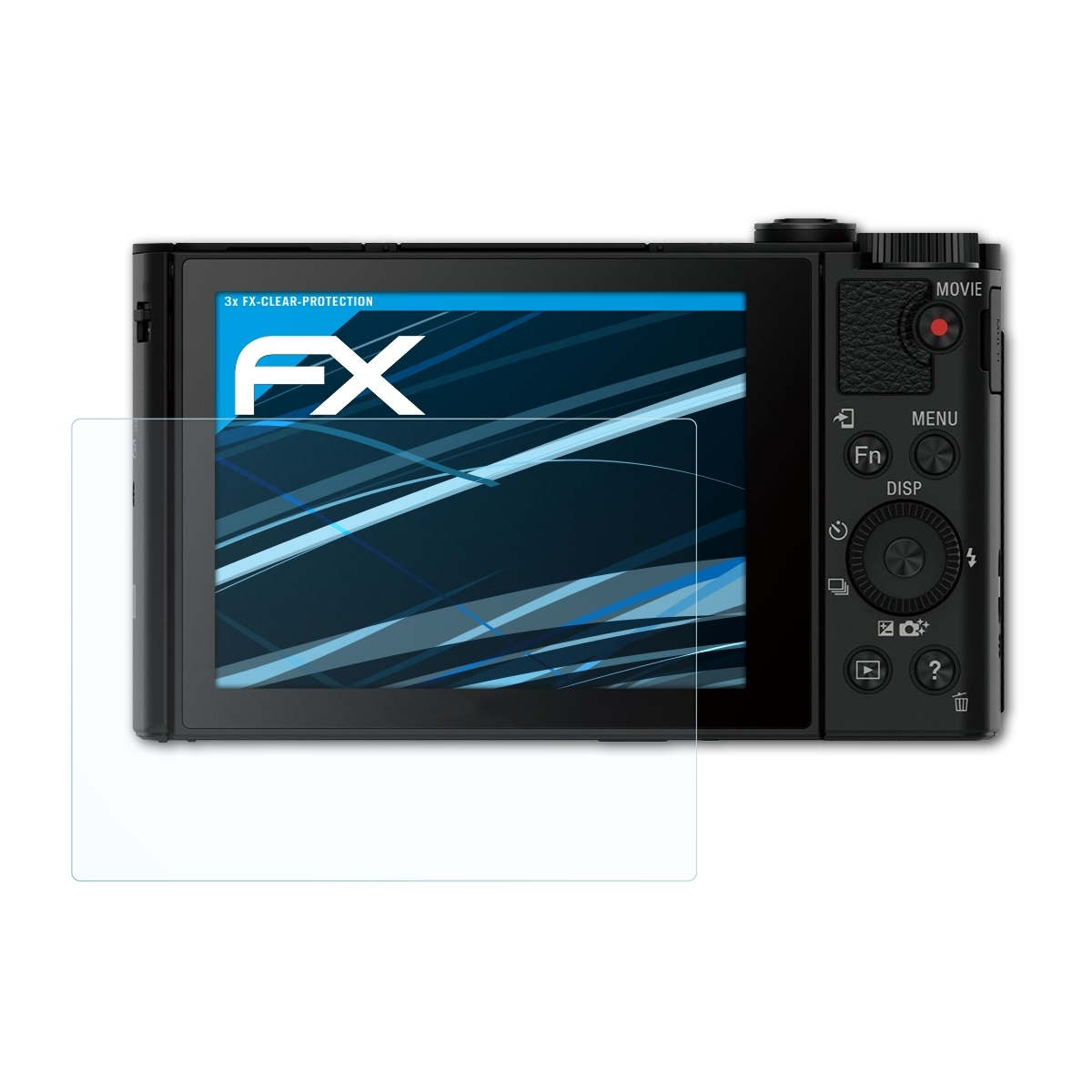 ATFOLIX DSC-HX90) 3x FX-Clear Displayschutz(für Sony