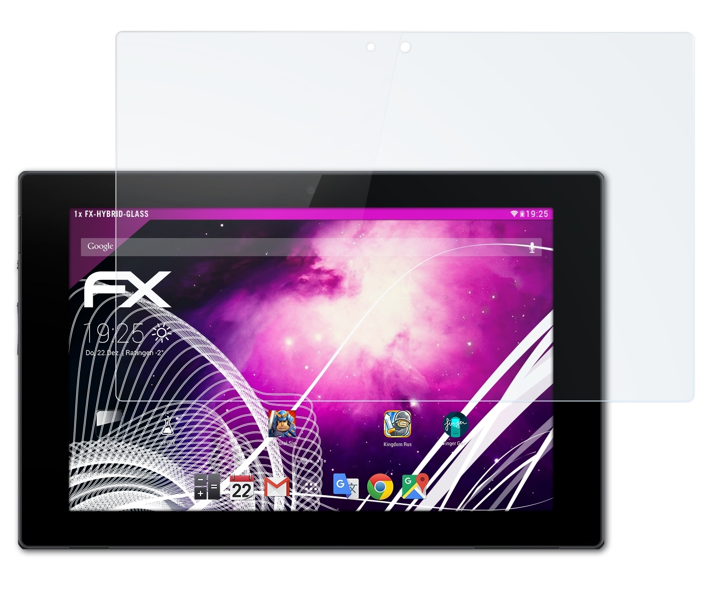 ATFOLIX FX-Hybrid-Glass Schutzglas(für Z) Tablet Sony Xperia