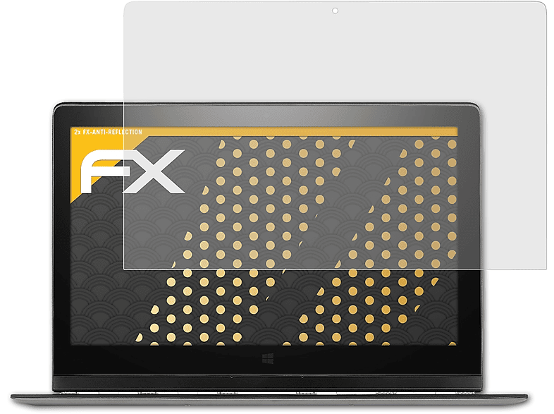 ATFOLIX 2x FX-Antireflex Displayschutz(für Yoga Lenovo 3 Pro)