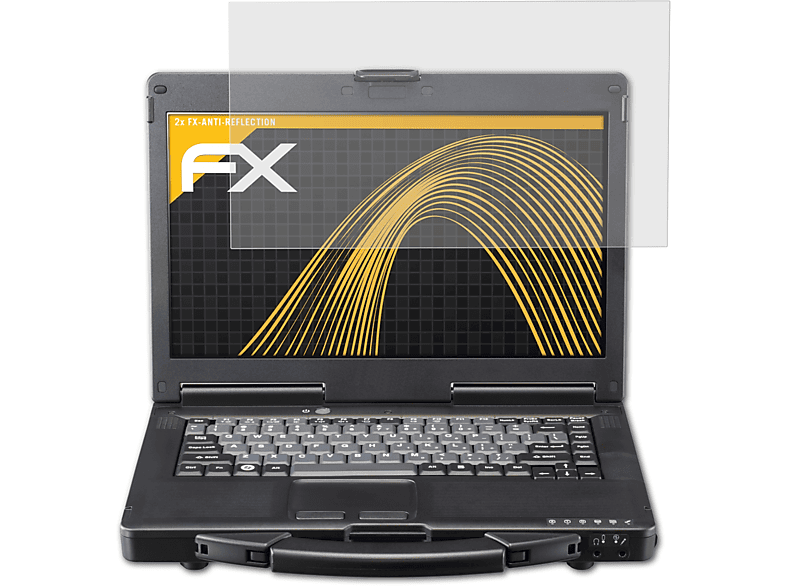 ATFOLIX 2x FX-Antireflex Displayschutz(für Panasonic ToughBook CF-53)