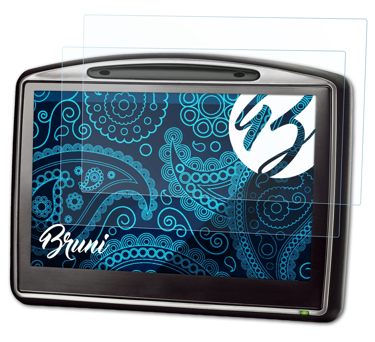 BRUNI 2x Basics-Clear (2009)) Schutzfolie(für GO TomTom 7000