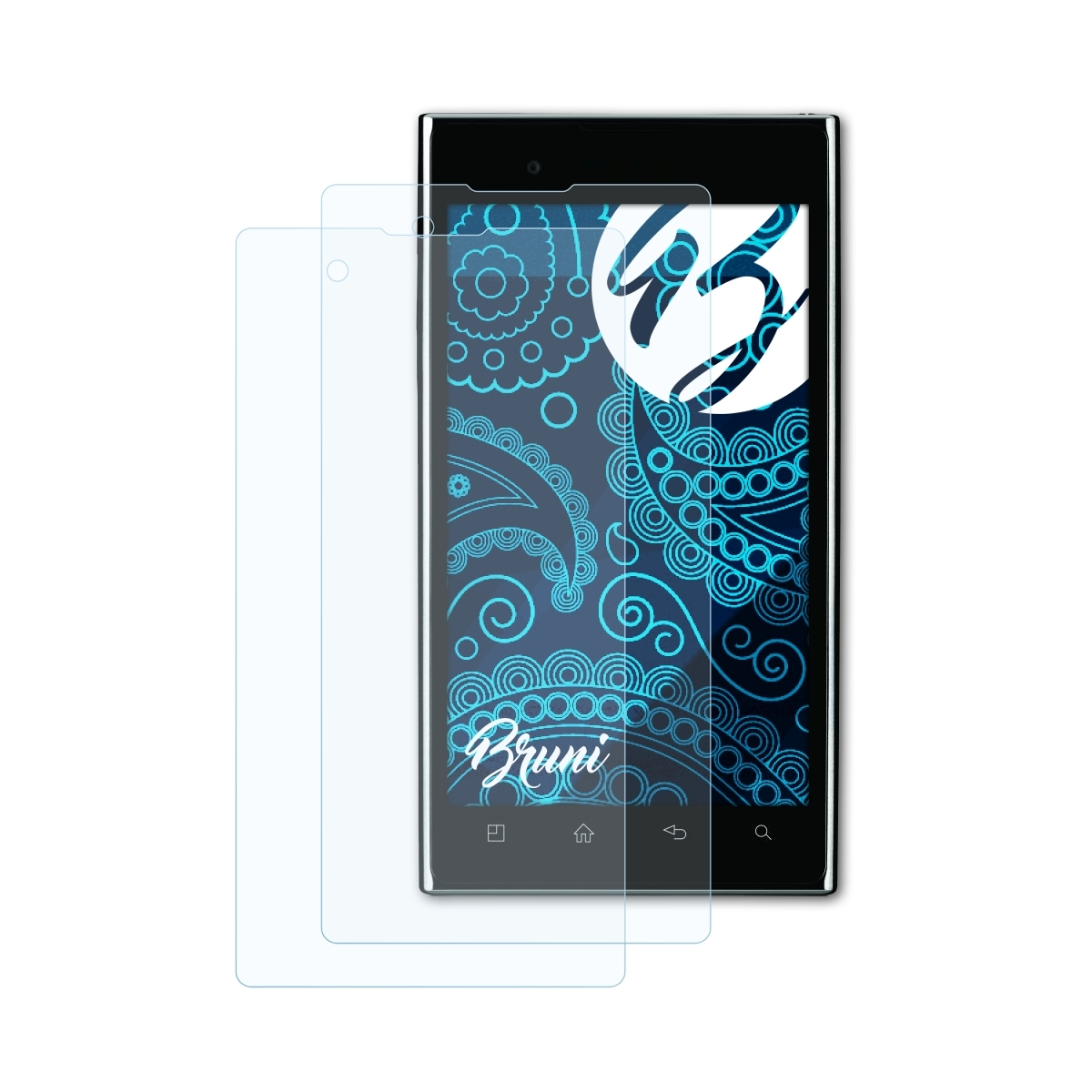 BRUNI 2x Basics-Clear Schutzfolie(für (P940)) LG 3.0 Phone Prada