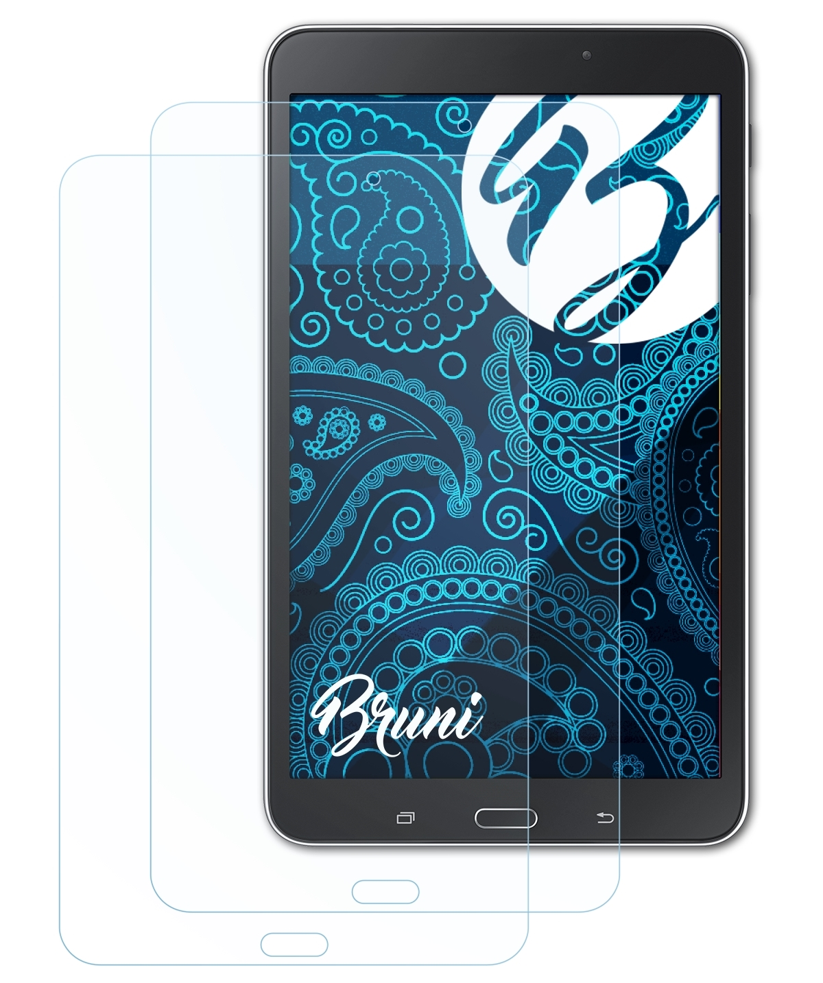 BRUNI 2x T330)) Tab 4 Galaxy Samsung Basics-Clear (Wi-Fi 8.0 Schutzfolie(für