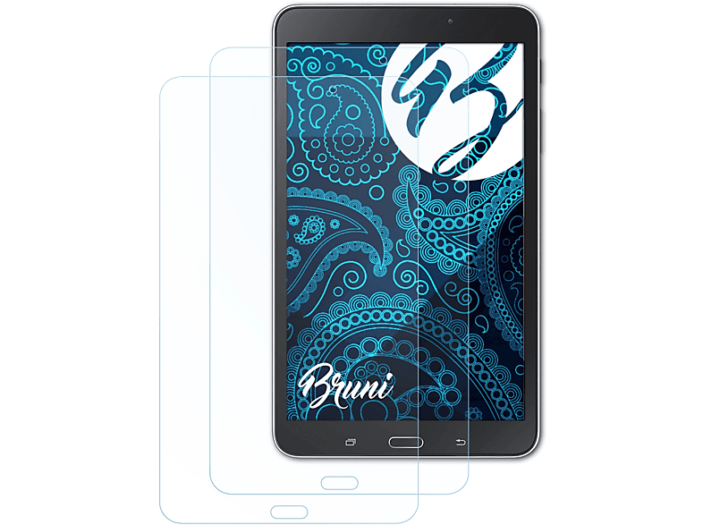 BRUNI 2x Basics-Clear Schutzfolie(für Samsung Galaxy Tab 4 8.0 (Wi-Fi T330))