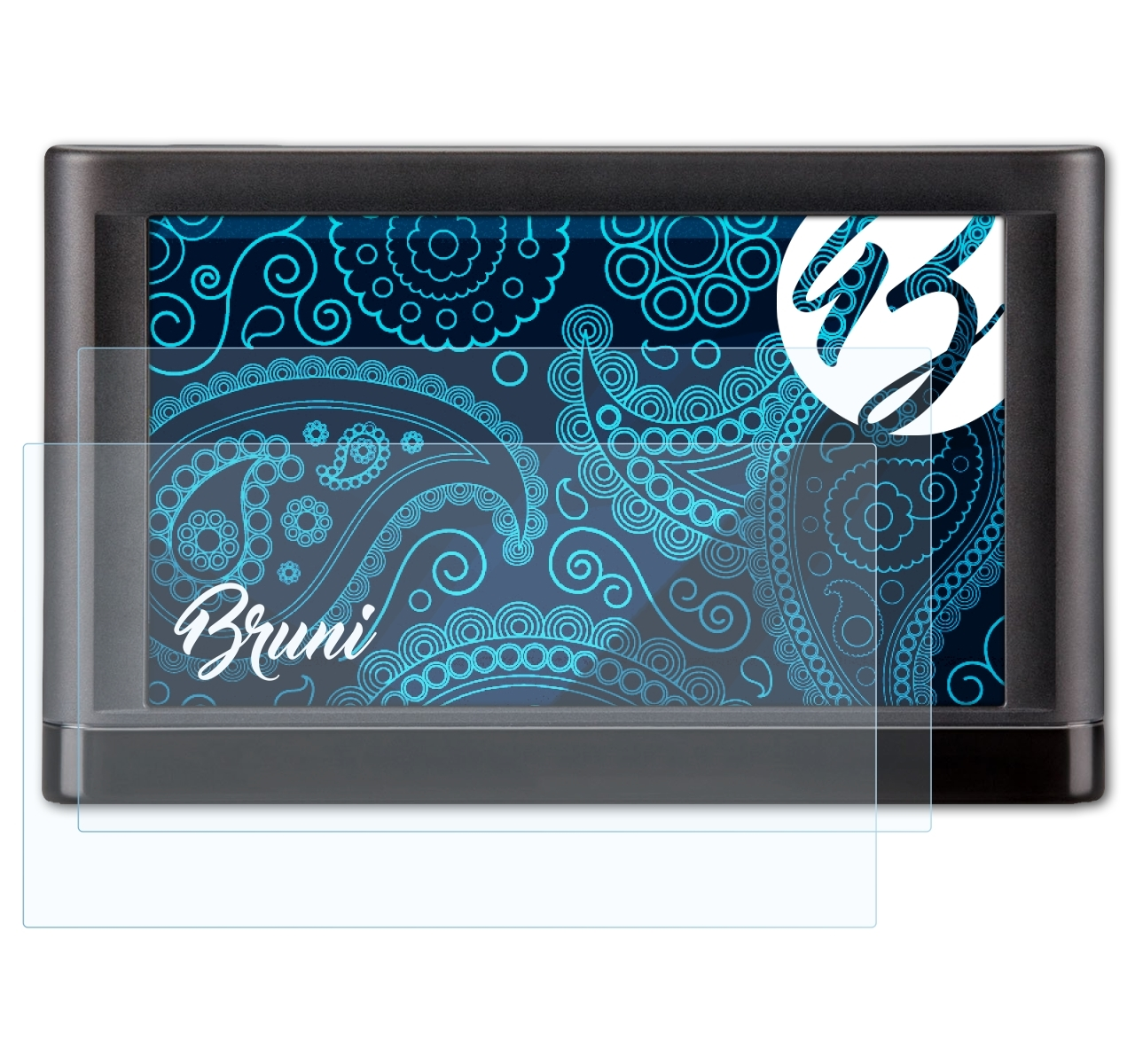 BRUNI 2x Basics-Clear Schutzfolie(für Garmin nüvi 2517)
