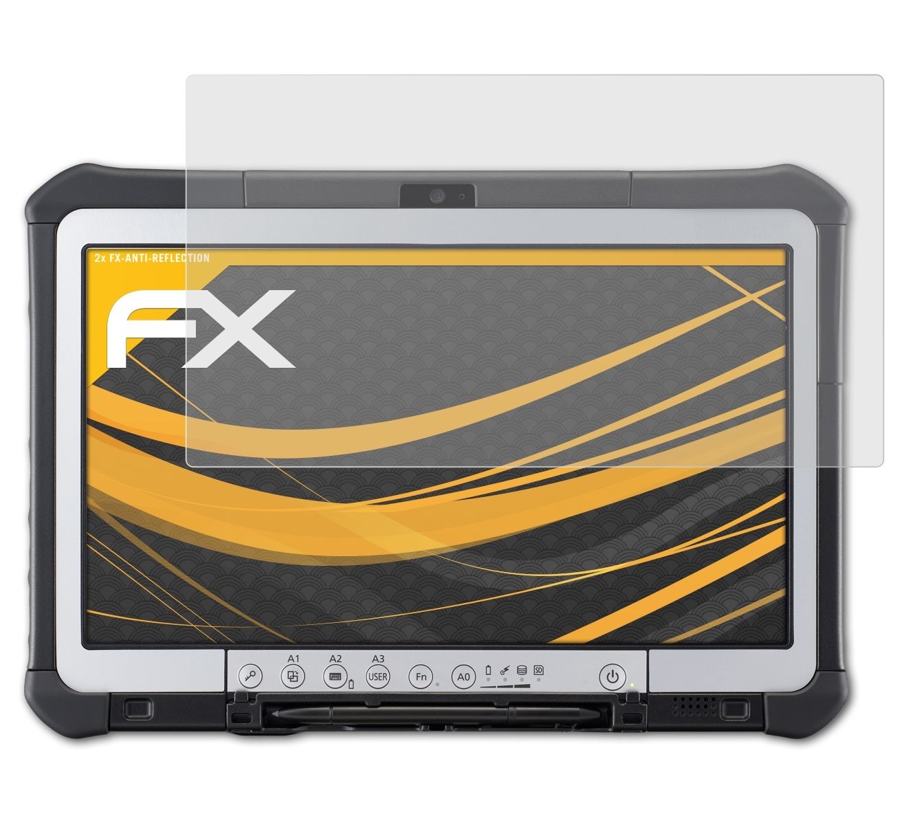 ATFOLIX 2x Panasonic Displayschutz(für FX-Antireflex CF-D1) ToughBook
