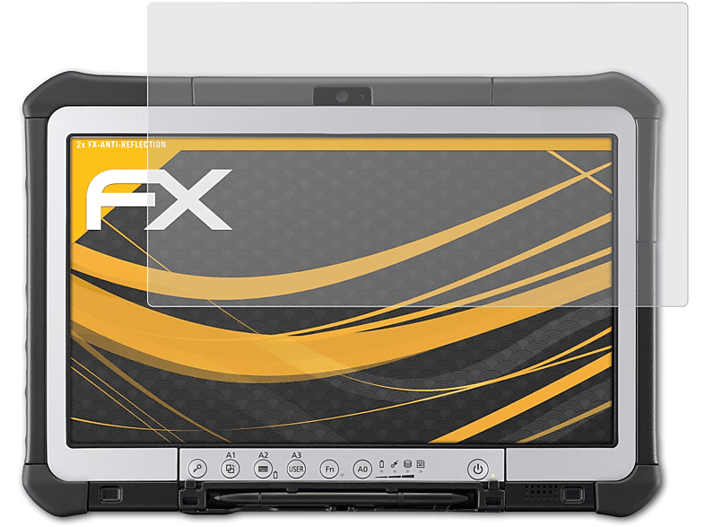 ATFOLIX 2x FX-Antireflex Displayschutz(für Panasonic ToughBook CF-D1)