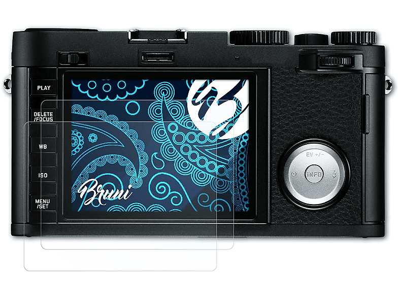 BRUNI 2x Basics-Clear Schutzfolie(für Leica X Vario)