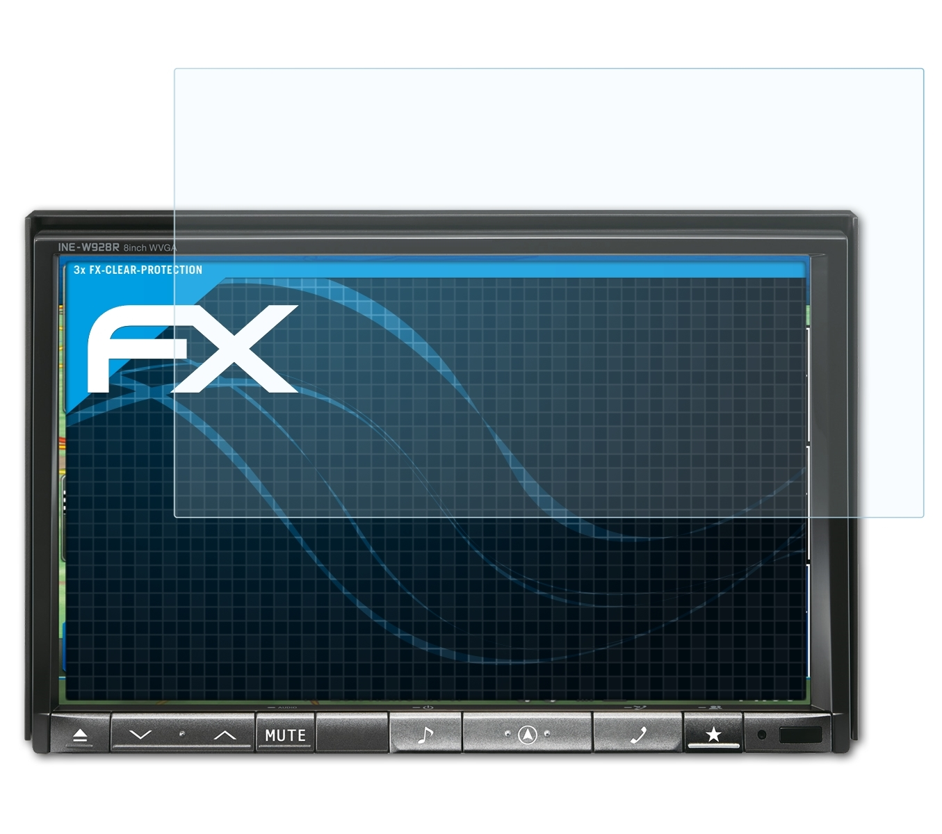 Displayschutz(für Alpine ATFOLIX 3x FX-Clear INE-W928R)