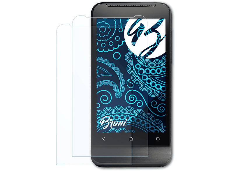 BRUNI 2x Basics-Clear Schutzfolie(für One V) HTC