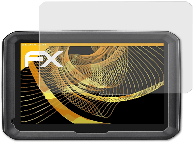 ATFOLIX Displayschutz(für Garmin 3x FX-Antireflex dezl 570LMT-D)