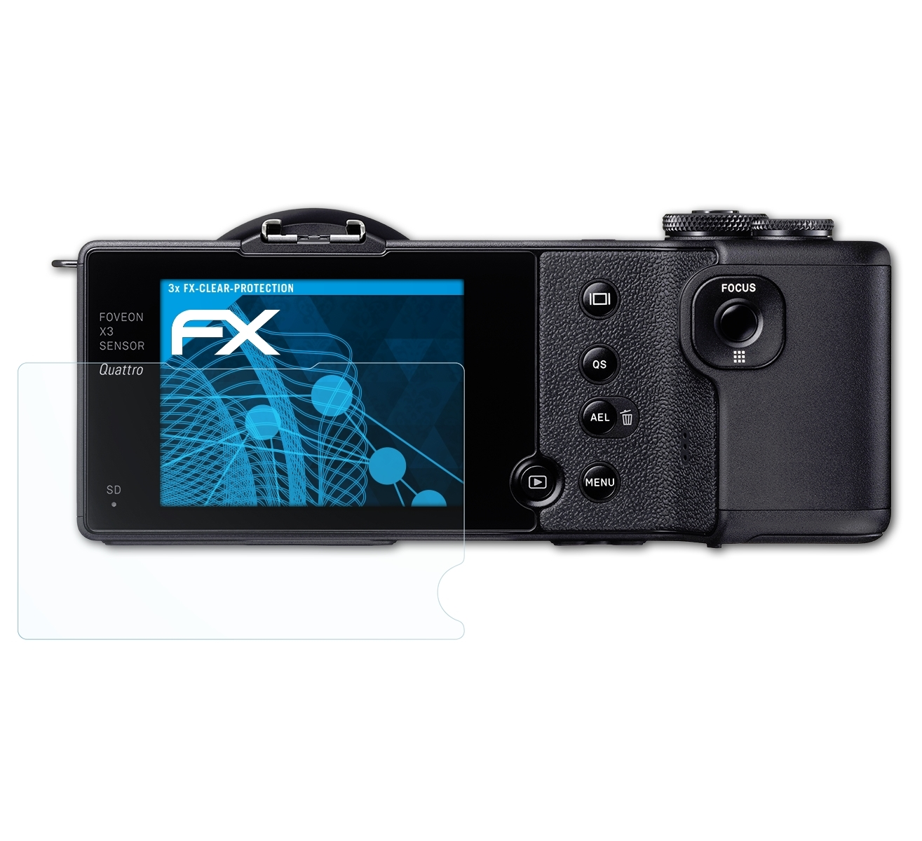 ATFOLIX DP0/DP1/DP2/DP3 3x (Quattro)) Sigma Displayschutz(für FX-Clear