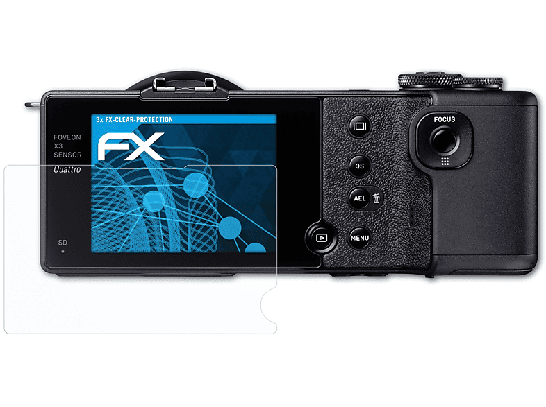 ATFOLIX 3x FX-Clear Displayschutz(für Sigma DP0/DP1/DP2/DP3 (Quattro))