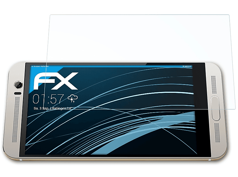 HTC Plus) M9 ATFOLIX Displayschutz(für One 3x FX-Clear