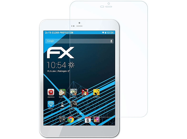 ATFOLIX 2x FX-Clear Displayschutz(für 79 Archos Xenon)