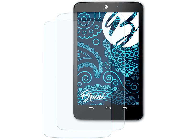 BRUNI 2x Basics-Clear Schutzfolie(für Pad LG G 8.3)