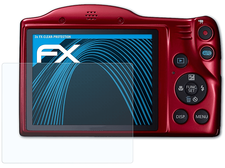 ATFOLIX IS) Canon 3x SX410 FX-Clear Displayschutz(für PowerShot