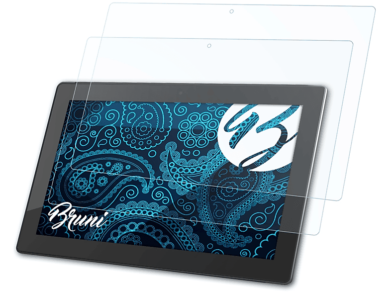 BRUNI 2x Basics-Clear Schutzfolie(für Microsoft Surface Pro (2013))
