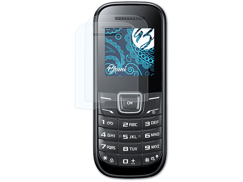 E1200) Samsung Basics-Clear Schutzfolie(für 2x BRUNI