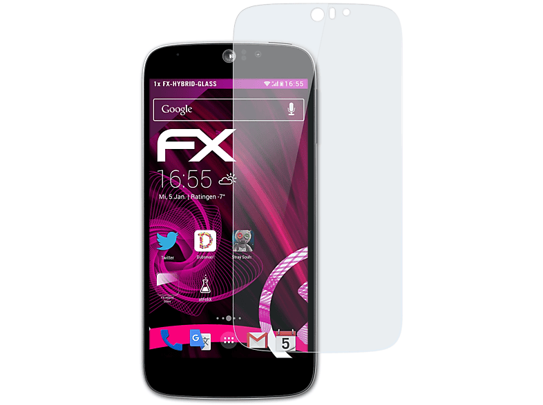 ATFOLIX FX-Hybrid-Glass Acer Liquid Z Jade (Plus)) Schutzglas(für