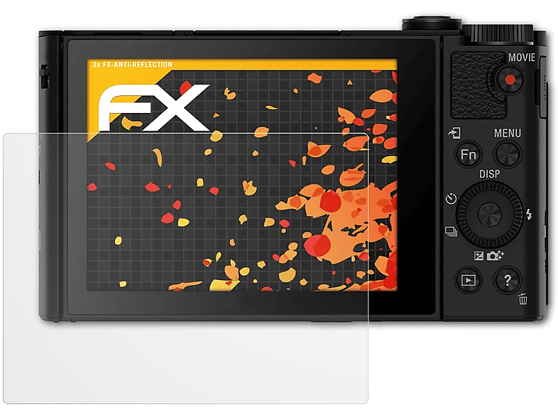 ATFOLIX 3x FX-Antireflex Sony DSC-HX90) Displayschutz(für